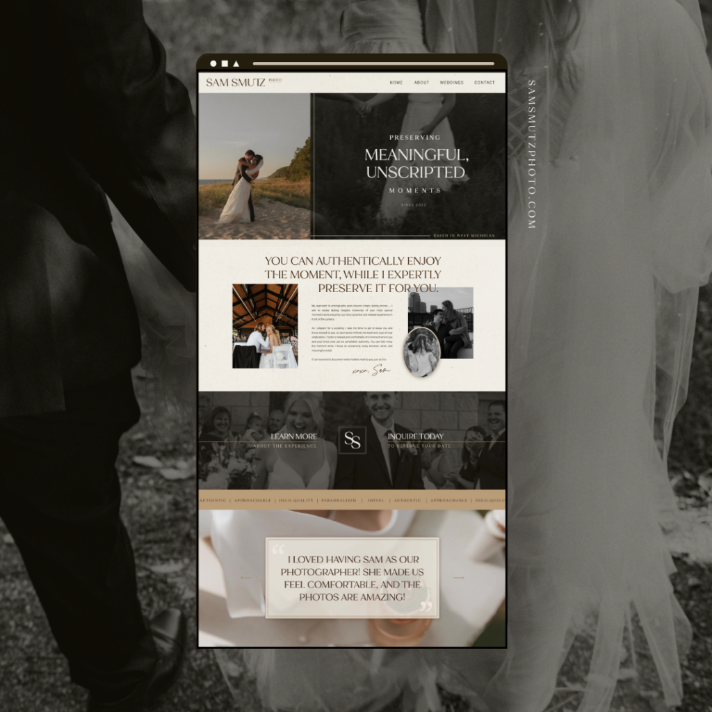 Brand and Website Design For Wedding Photographers