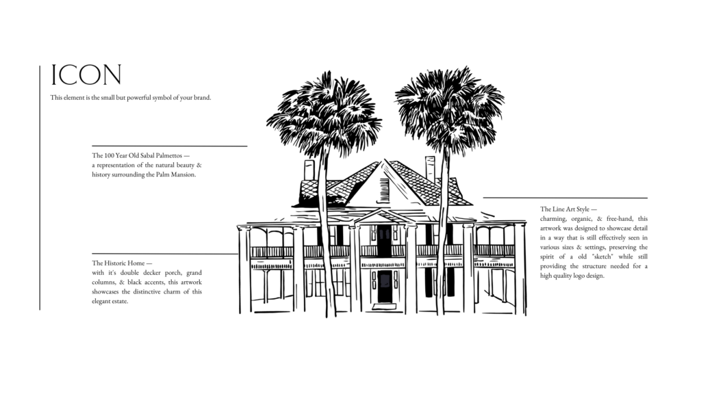 Custom Brand Art & Iconography for Wedding Venue